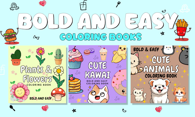 draw bold and easy kids adults coloring book