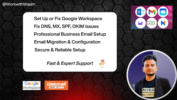 fix any g suite dns or any email delivery issues