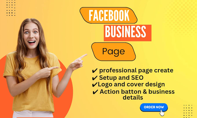 create, setup and design professional business page