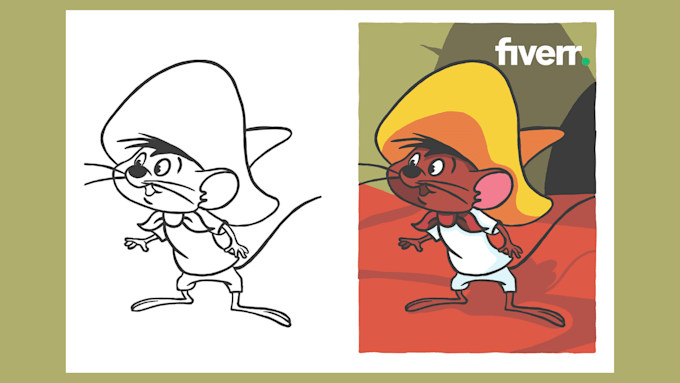 make simple art illustrations for you