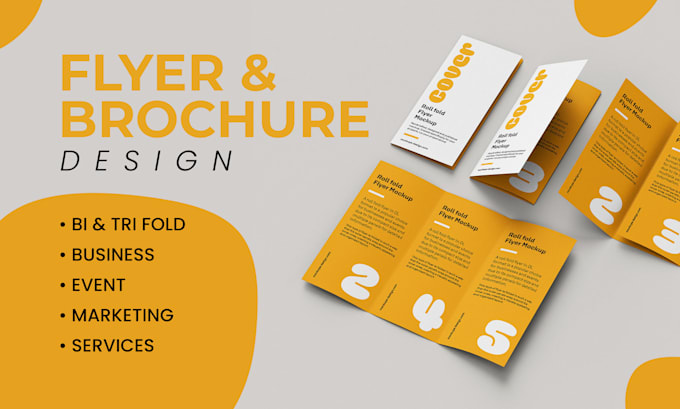 design creative flyers and brochures