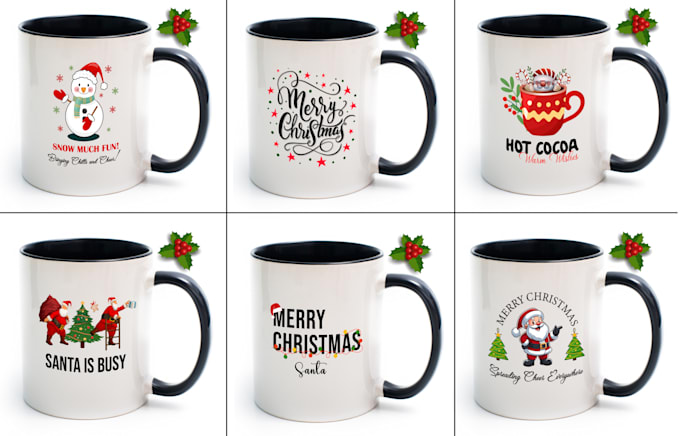 do christmas mugs, tumblers and ornaments