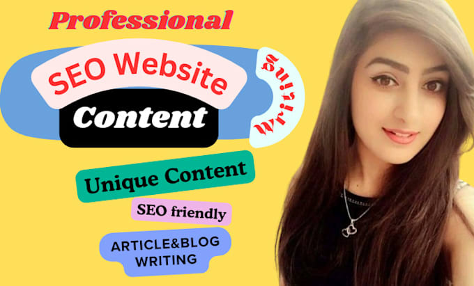 write SEO articles, blog posts, website conten