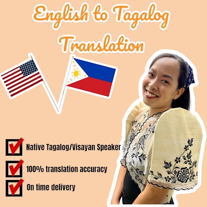 help you translate english to tagalog and vice versa feel free to message me