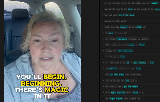 add captions to your vertical short videos