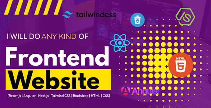develop a website in reactjs or angularjs