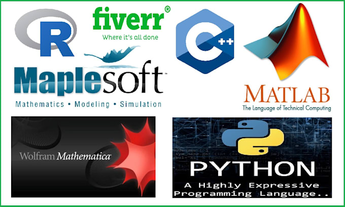 custom matlab, python, maple, mathematica, c, mathematics programming codes