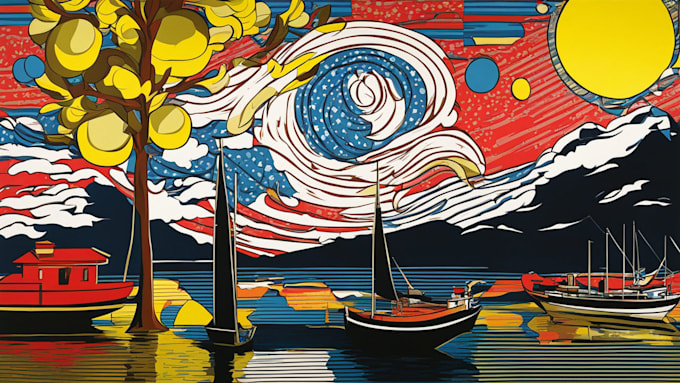 draw pop art or roy lichtenstein style