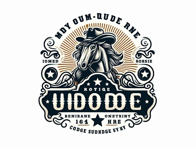 design professional rodeo logo without any copyright
