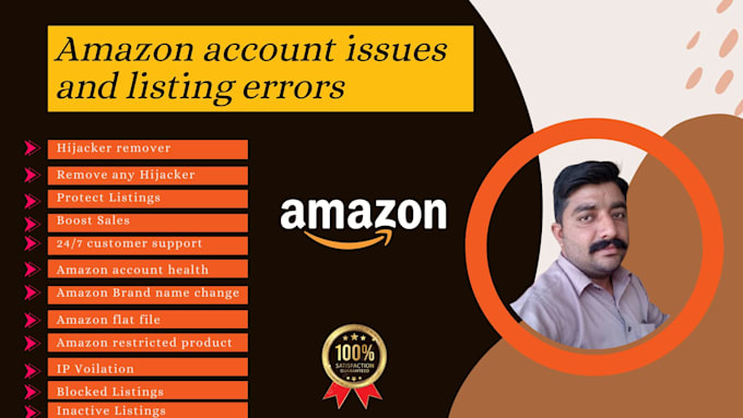 remove amazon hijackers, fix listing errors, inactive and suppressed listings