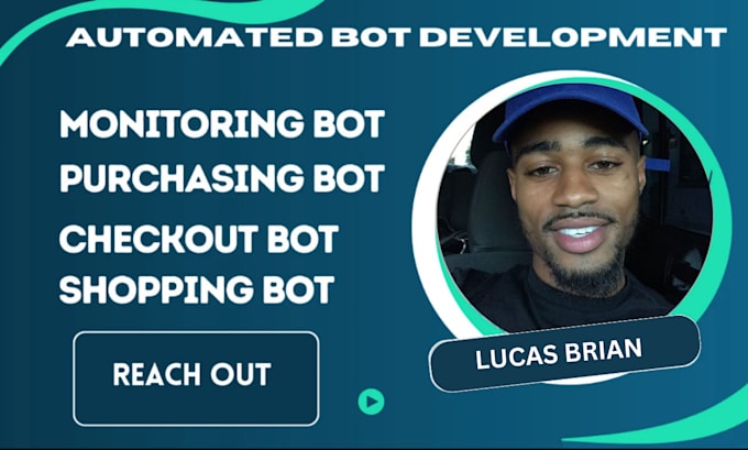 develop auto checkout bot, auto purchase bot, monitor bot, using python for you