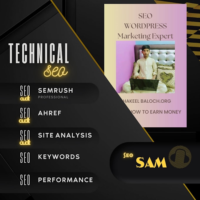 do a professional website SEO audit report with semrush insights
