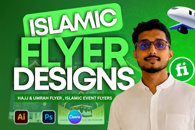 design islamic flyer, post , brochure  for hajj,umrah,eid and islamic program