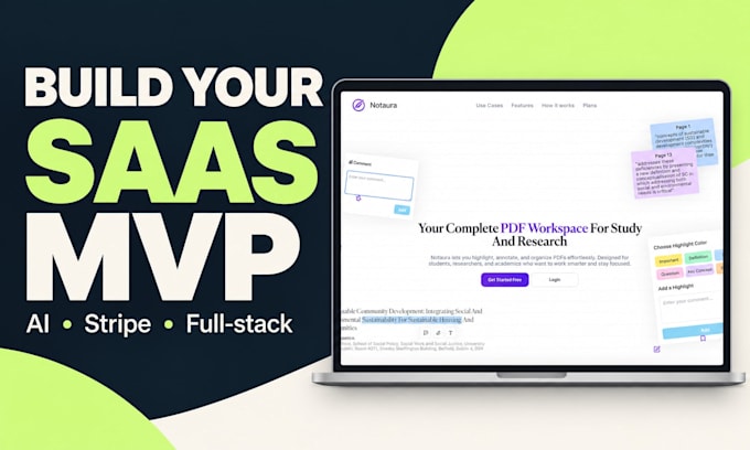 build your saas mvp with ai integration and stripe payments