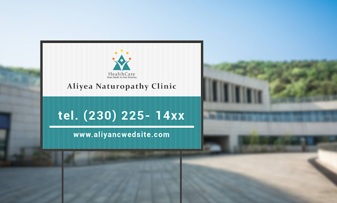 do professional yard sign , lawn sign and signage design