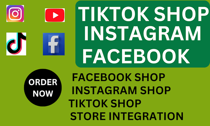create facebook shop, instagram shop and tiktok shop
