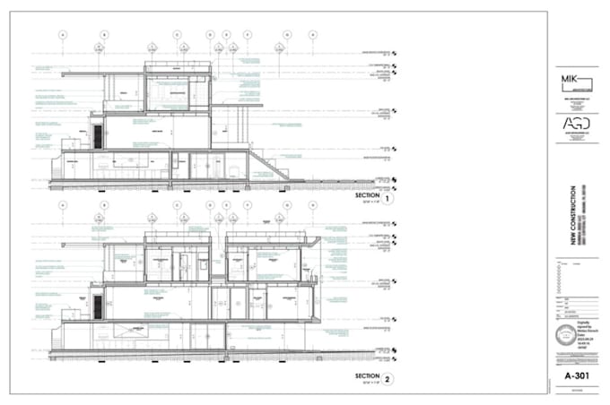 Draw architectural floor plan elevations and sections high quality work ...