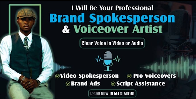 be your professional african spokesperson and voiceover artist