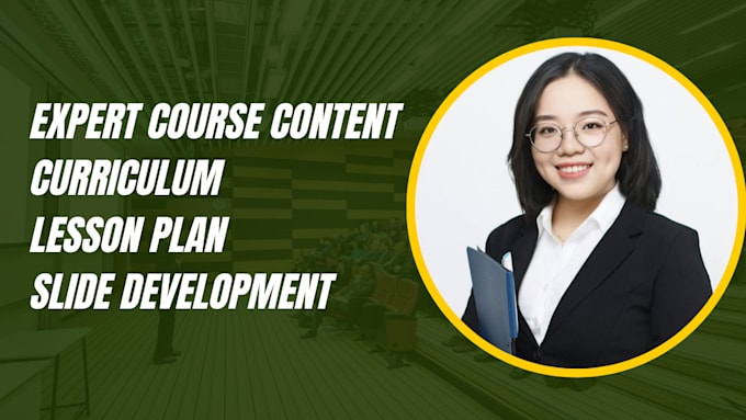 create lesson plans, curriculum, slides and course content