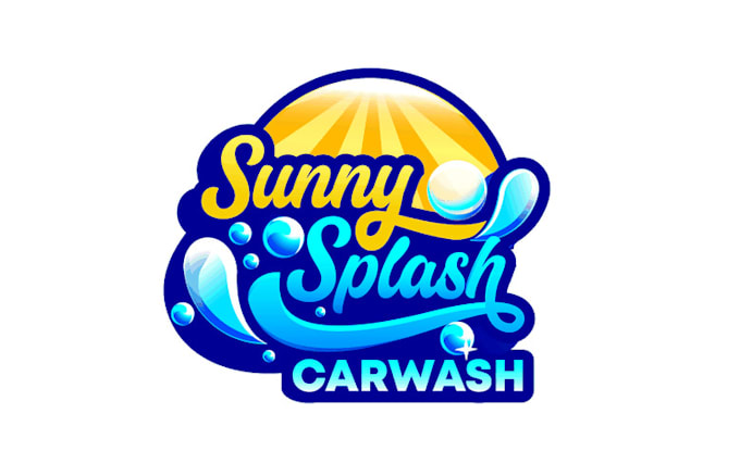 nationwide car wash brand logo design