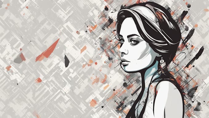 draw creative portrait vector art