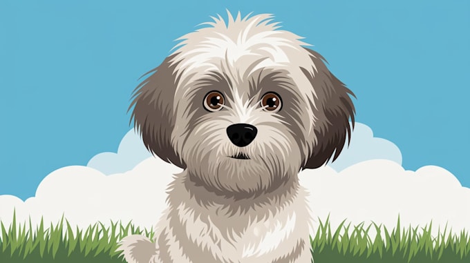 draw amazing vector pet portrait