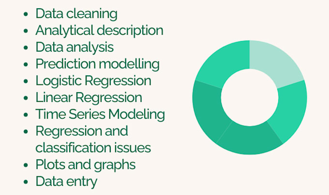 do research, statistical data analysis, proposal and data visualization