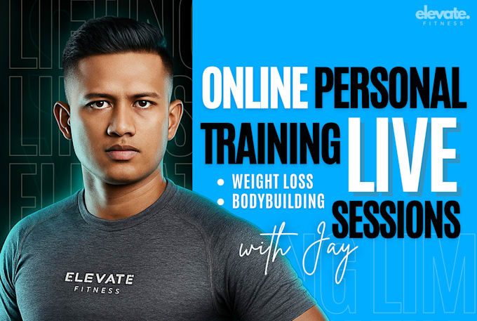be your online personal trainer in live sessions