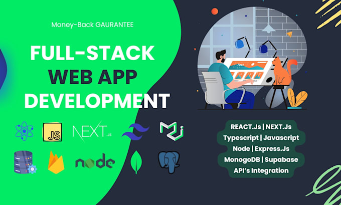be your web front end development and backend developer in reactjs next js  mern