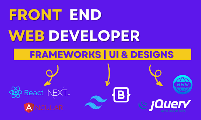 be your frontend developer with angular, react js, next js