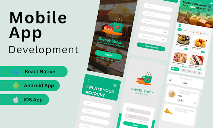 develop android and ios mobile apps using react native