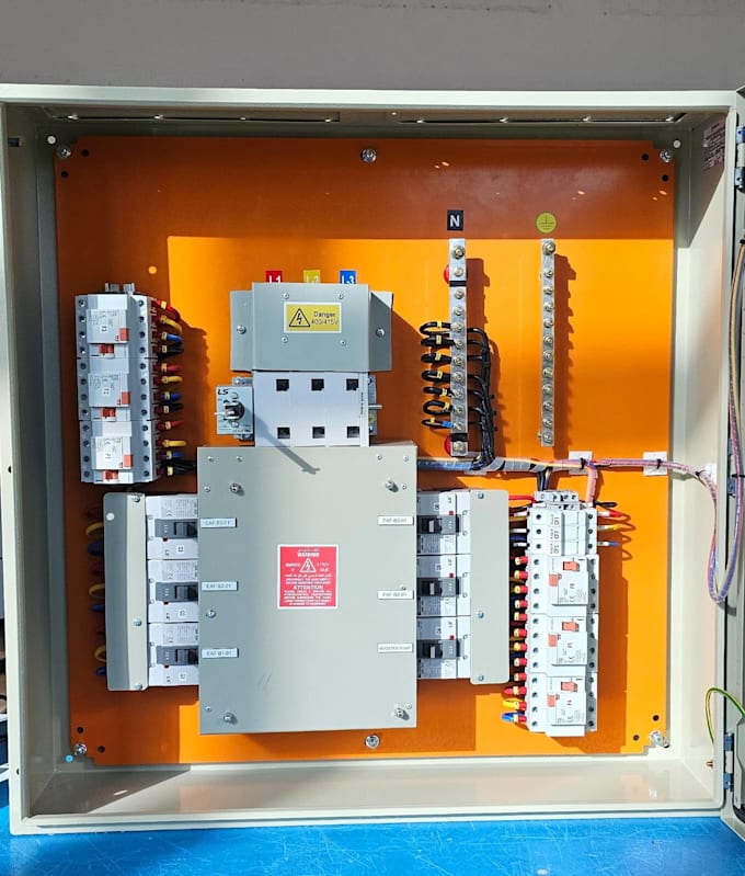 Layout Main Control Panel Do detailed electrical panels design, power, control layout by Md ...
