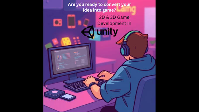 develop custom games in unity and unreal engine 2d 3d VR