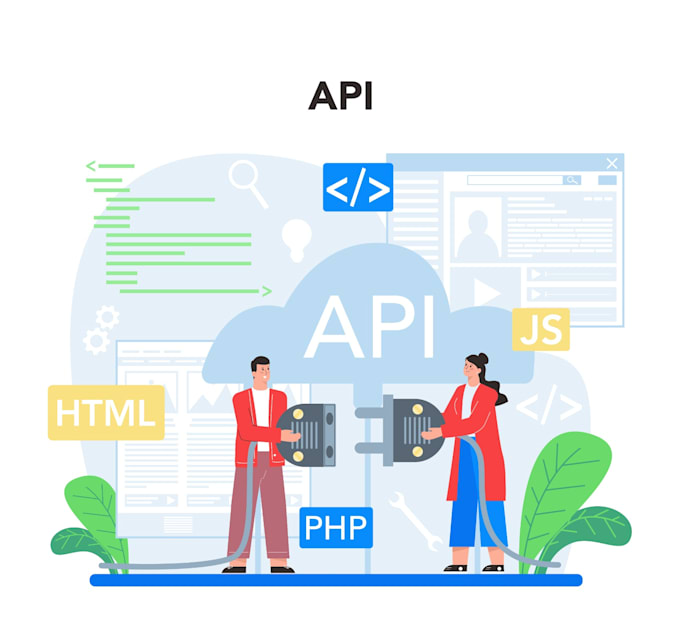 do any API integration with web and app restful or soap API