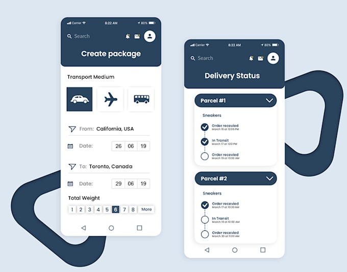 fleet managemnet app, transportation app, logistics app