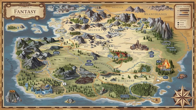 create custom fantasy or sci fi maps for your rpg or novel