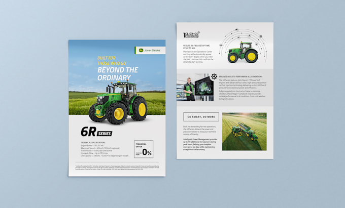 design product or sales sheet for your business