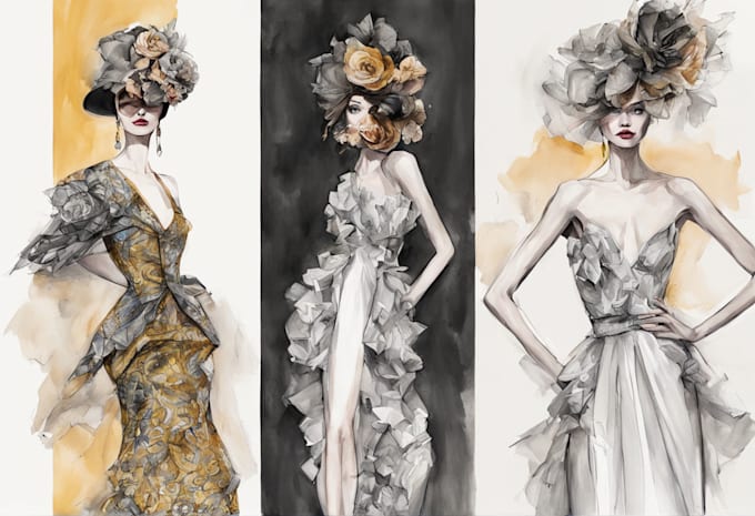 do stunning fashion illustration