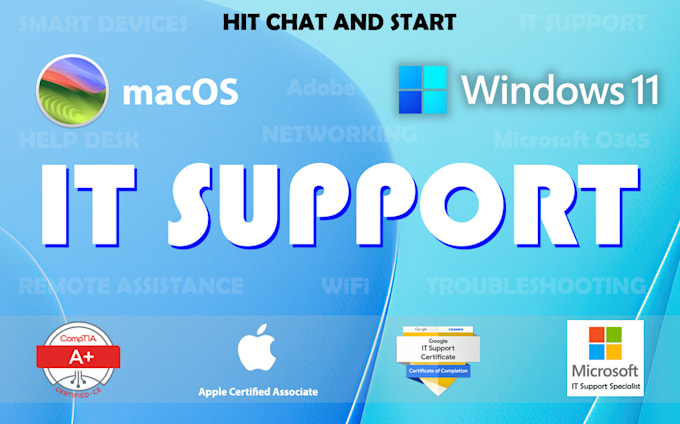 provide IT technical support for mac, windows and devices