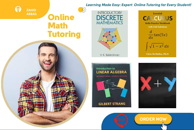 tutor you discrete math, algebra, and probability