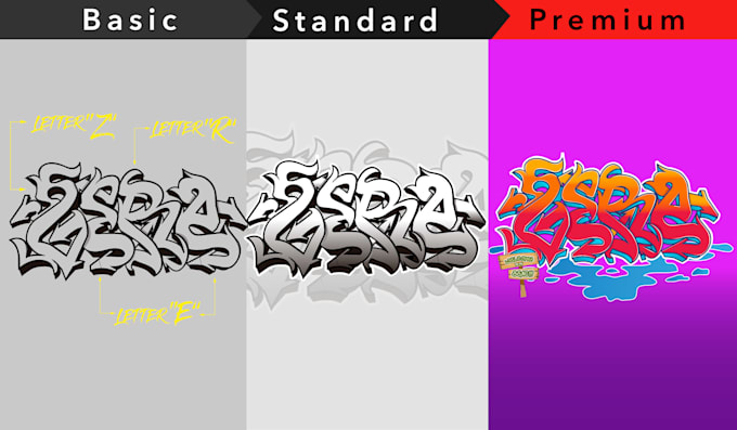 create a graffiti illustration