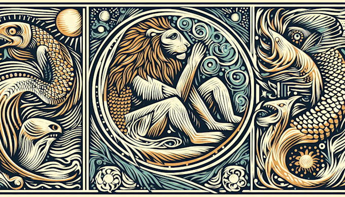 do linocut carving prints style illustration