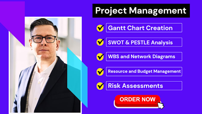 create a gantt chart, business plan, report for your project