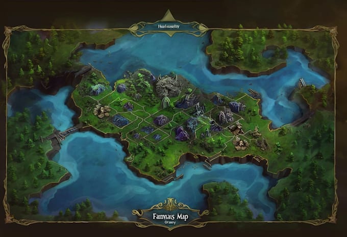 make a high quality digital fantasy map