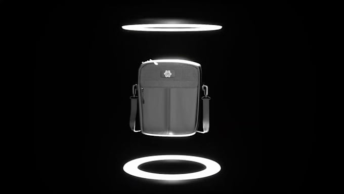 do 3d bag design, 3d bag advertisement video, 3d bag animation, 3d backpack
