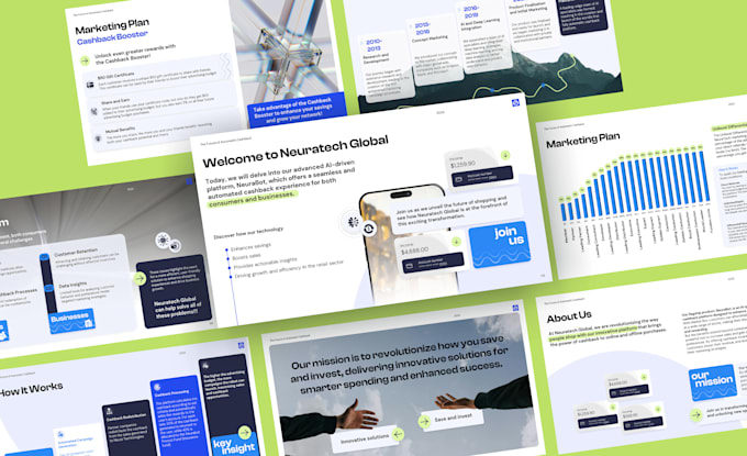 design and write a pitch deck presentation
