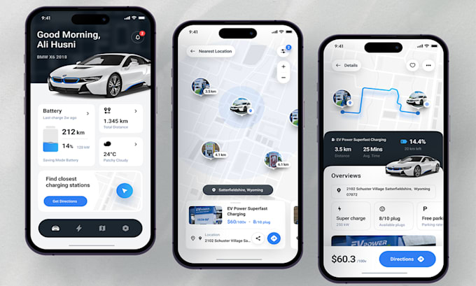 develop car rental app, car rental website, car wash app, and booking app