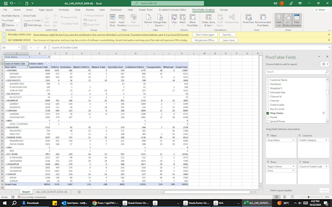 custom excel spreadsheet, google sheets, pivot tables, vlookup, power query