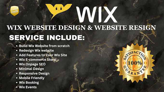 design wix website design, redesign wix website with mobile responsive