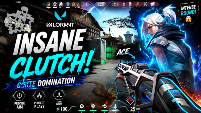 edit best cod, pubg, valorant, r6, overwatch, cs2 montage with free thumbnail